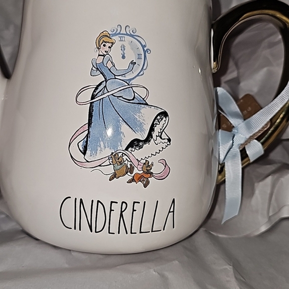 Rae Dunn Disney Cinderella Teapot Blue Lid with Gold Handle - Picture 2 of 9